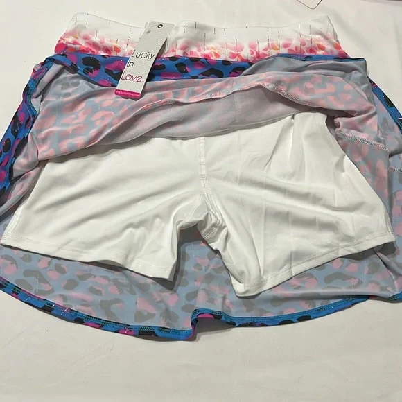 Lucky in Love Lucky Leopard Golf Skort Multi NWT - Picture 9 of 9